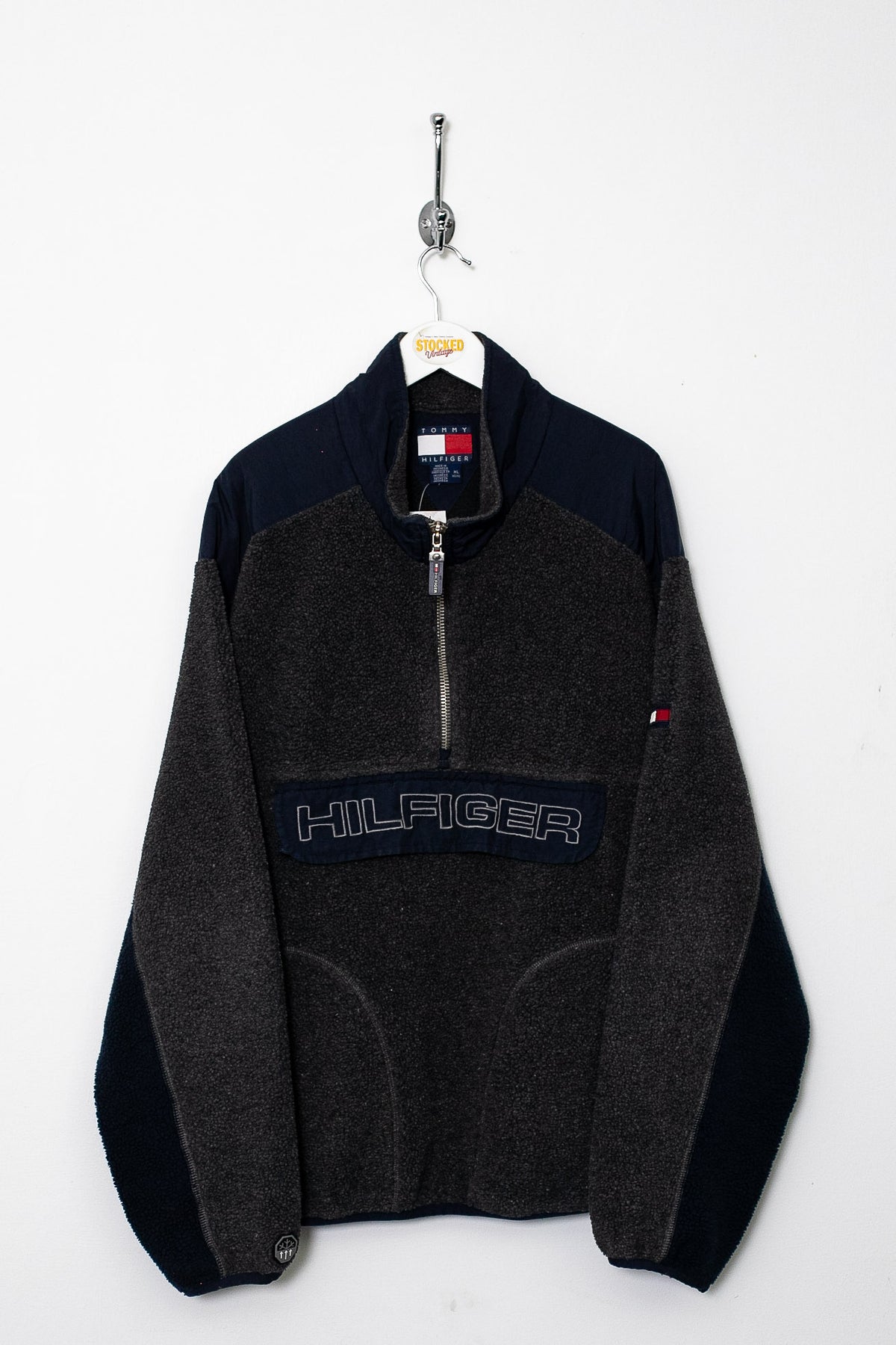 90s Tommy Hilfiger 1/4 Zip Fleece (XL)