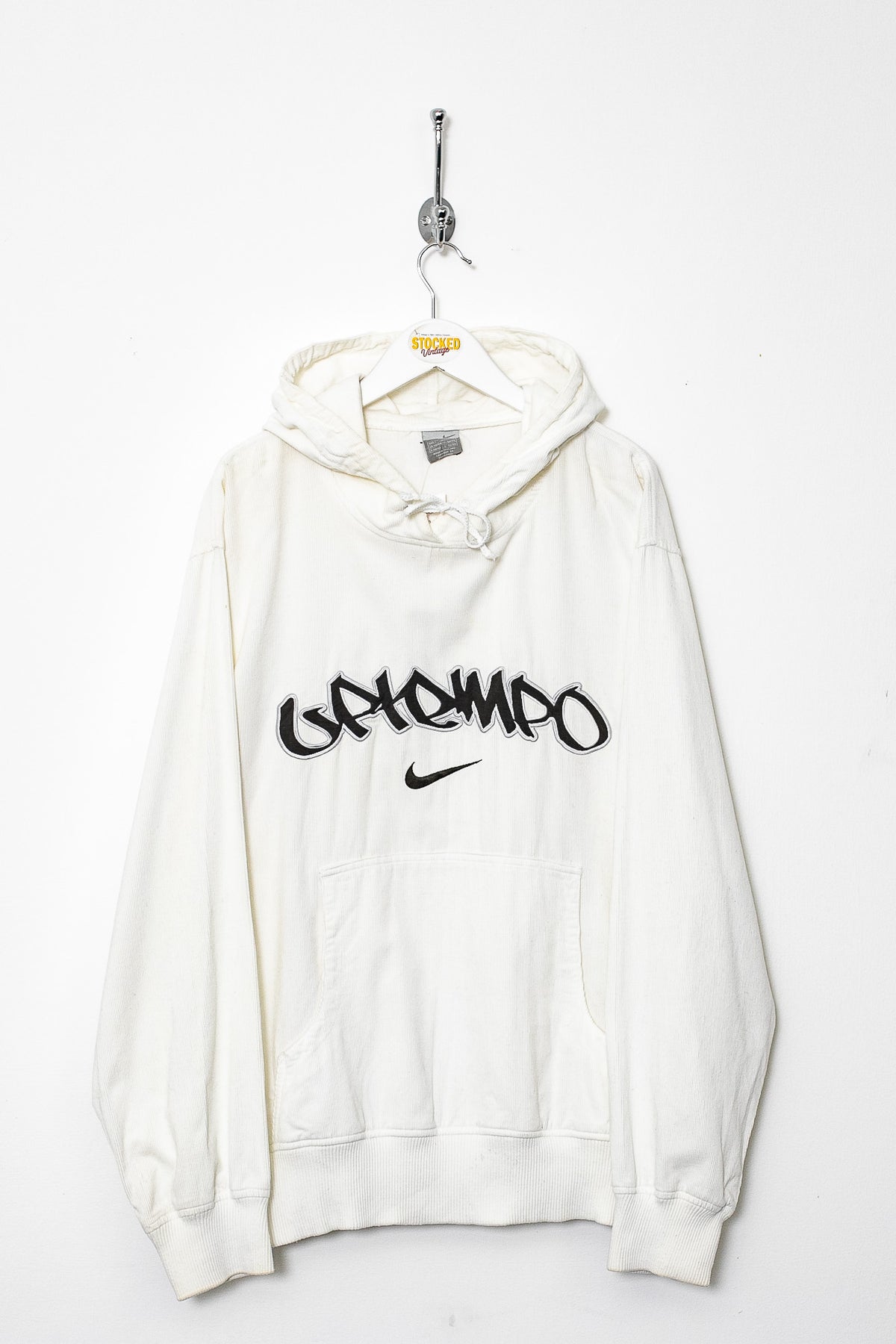 00s Nike Uptempo Ribbed Hoodie (L)