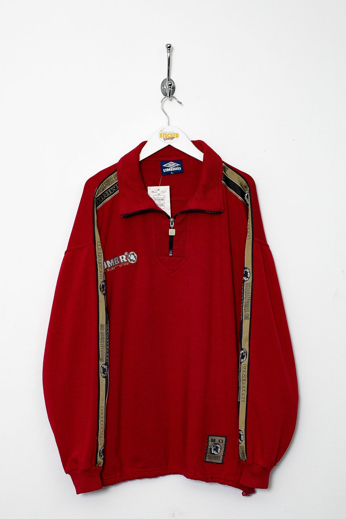 90s Umbro 1/4 Zip Sweatshirt (XL)