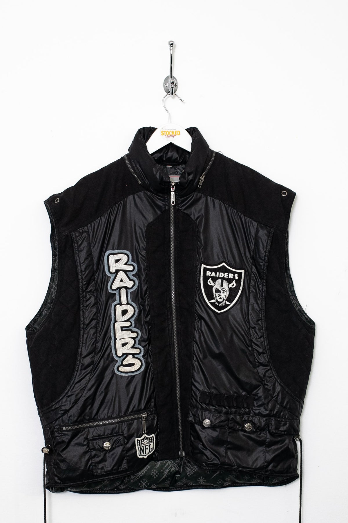 90s Campri NFL Raiders Gilet (XL)