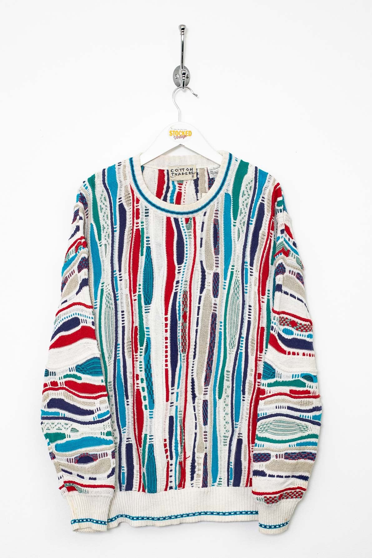 00s Cotton Traders Coogi Style Knit Jumper (L)
