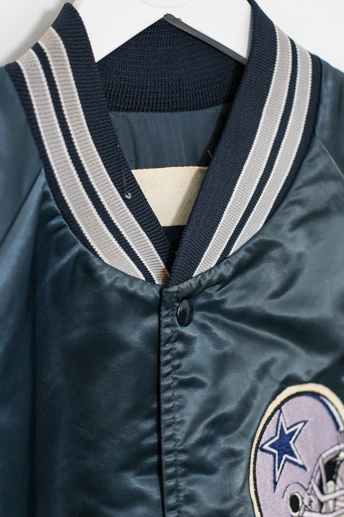 Cowboys Jacket, Varsity - Satin, Vintage, Small, Standard