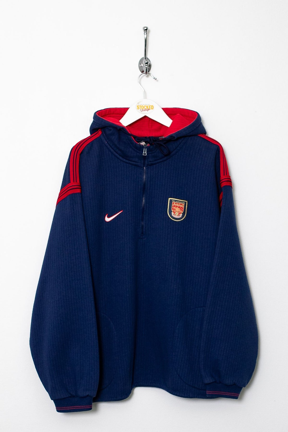 90s Nike Arsenal 1/4 Zip Hoodie (M)