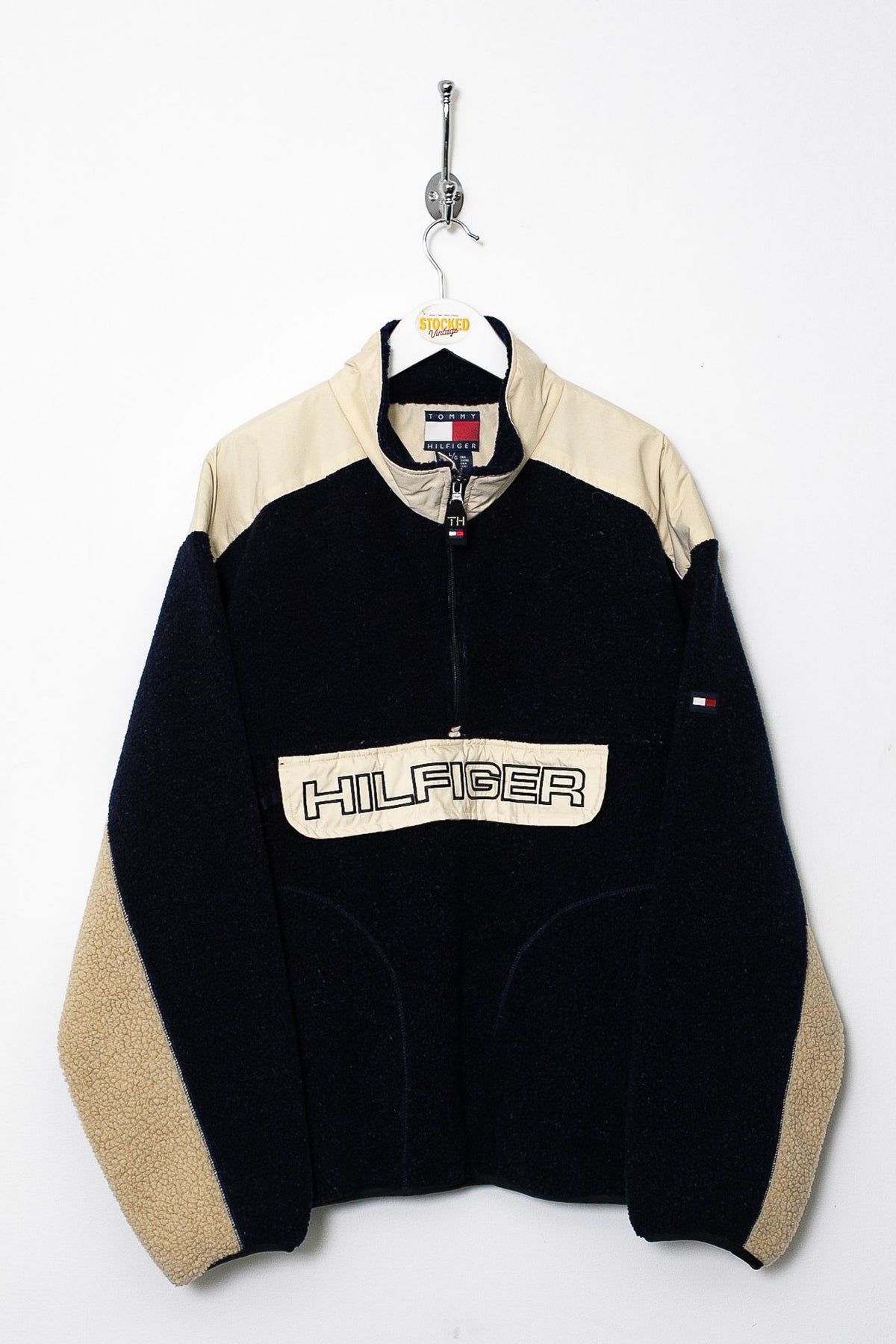 90s Tommy Hilfiger Sherpa Fleece Jacket (L)