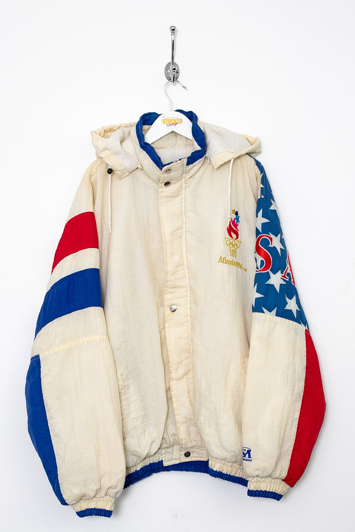 90s Atlanta 1996 Olympics Padded Coat (XL)