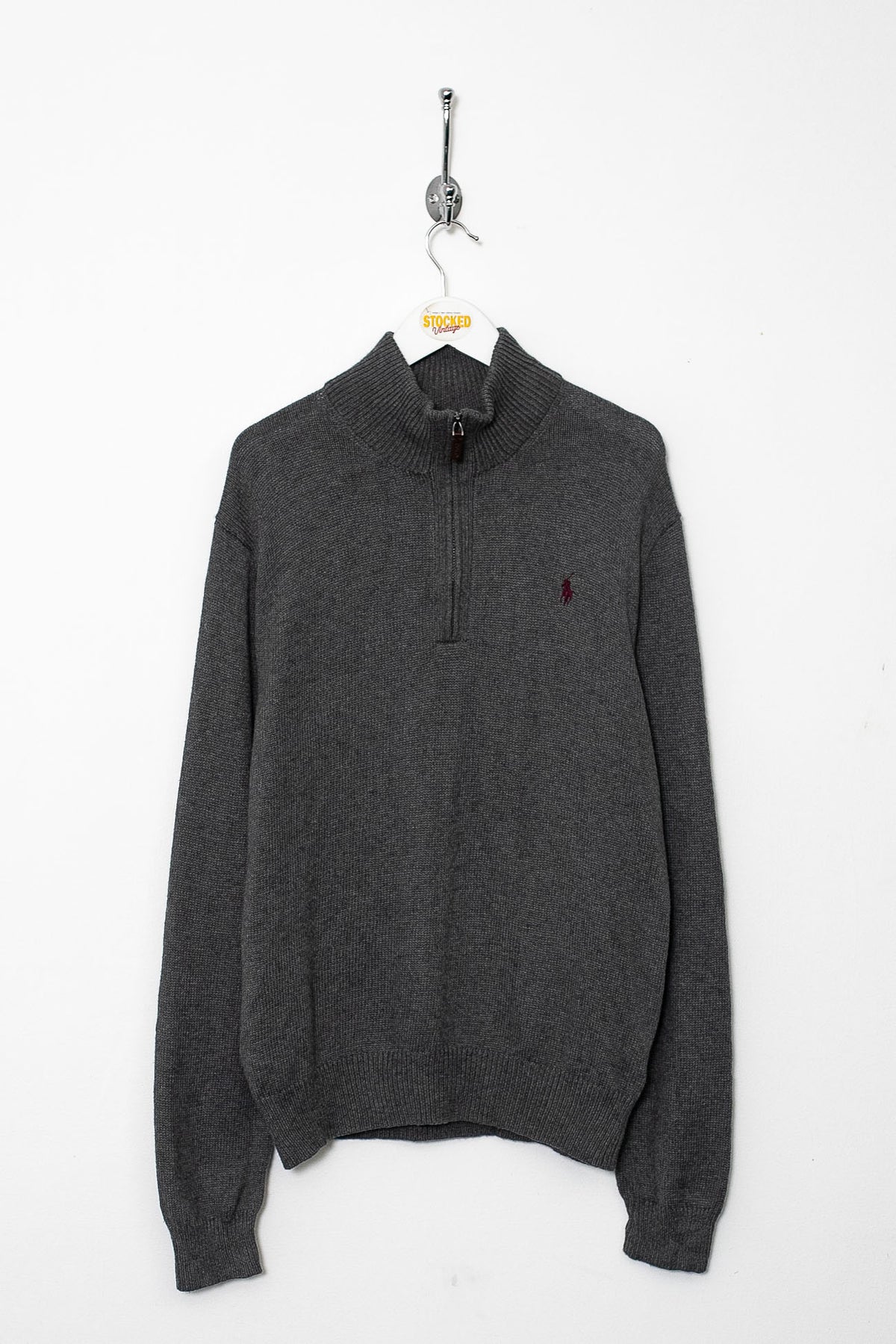 00s Ralph Lauren 1/4 Zip Knit Jumper (M)