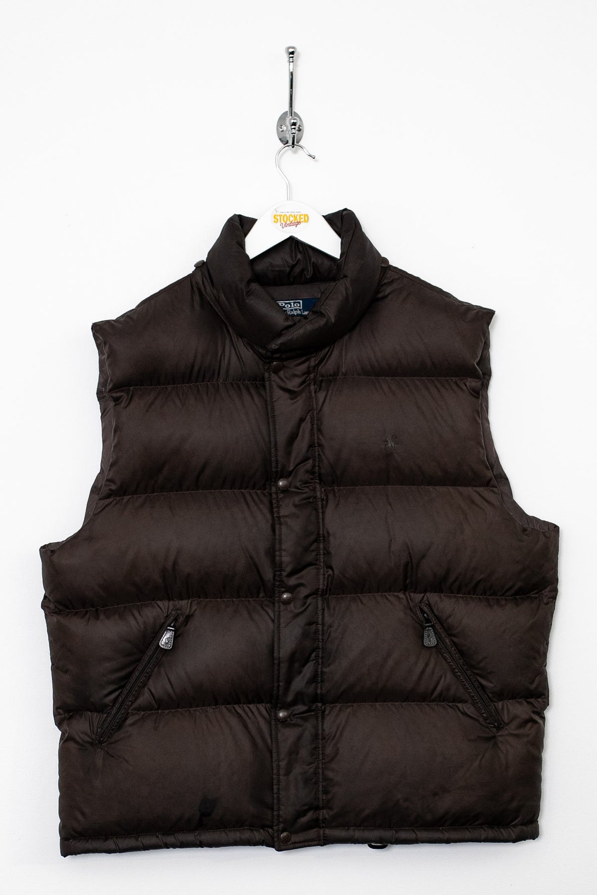 00s Brown Ralph Lauren Gilet Puffer Jacket (XL)