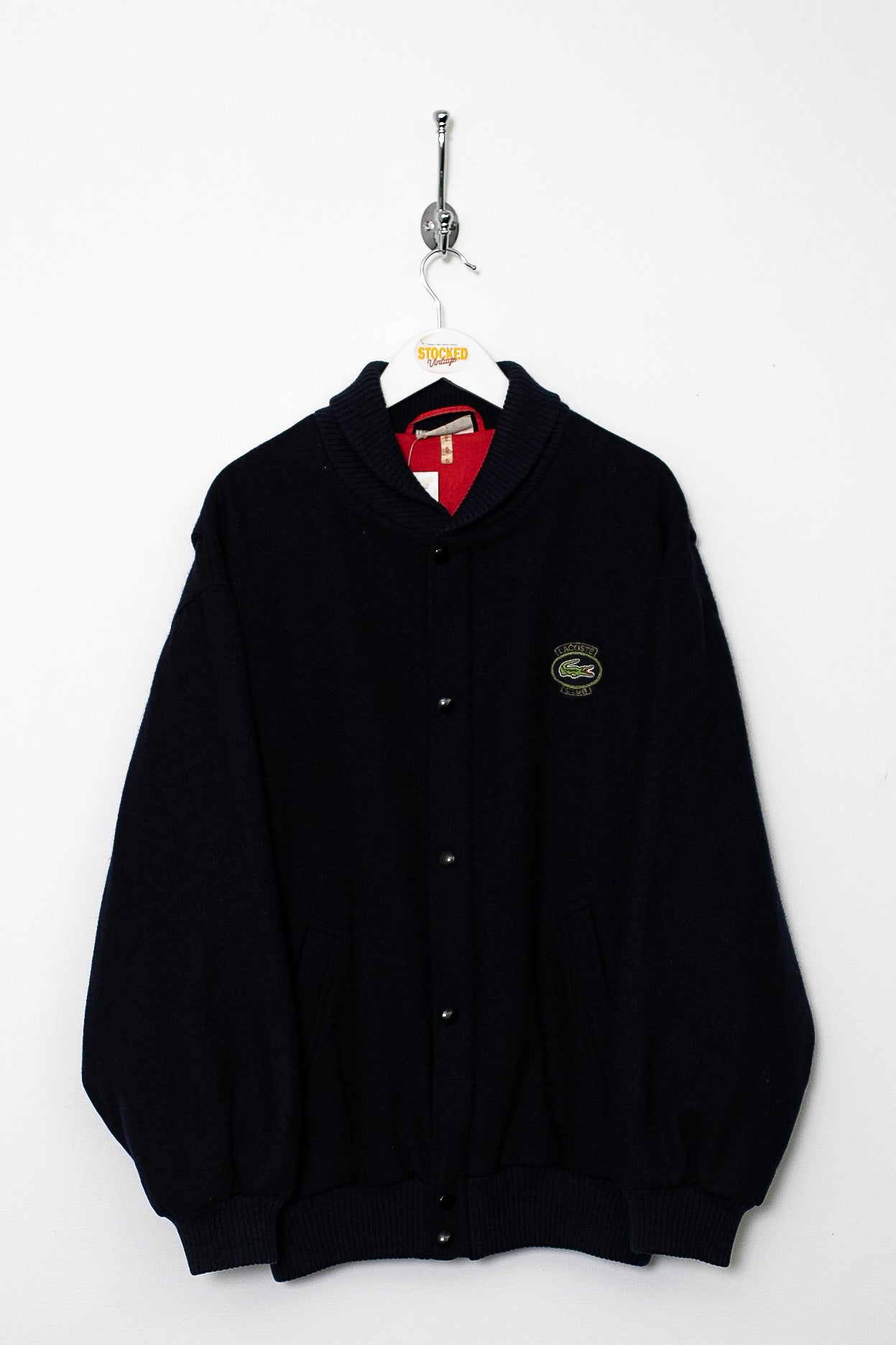 90s LACOSTE wool bomber jacket キルティング 90s Lacoste Wool Bomber Jacket (L) – Stocked Vintage