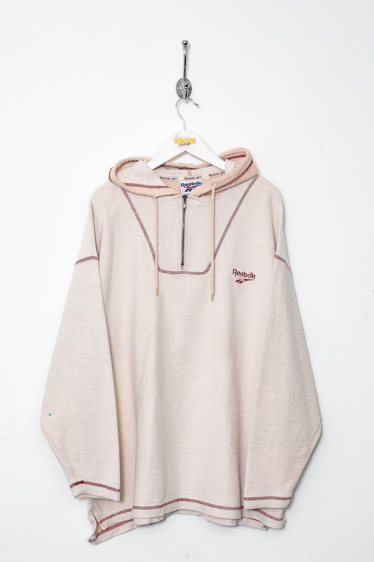 90s Reebok 1/4 Zip Hoodie (XL)