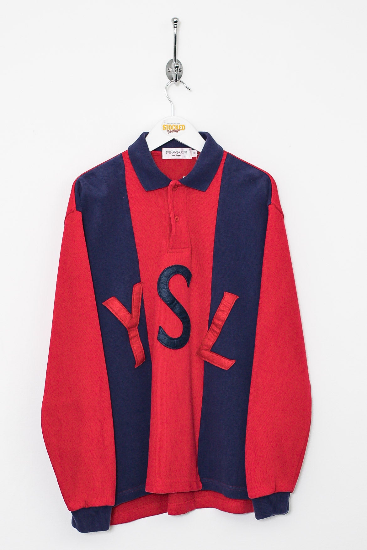 90s YSL Long Sleeve Polo Shirt (M)