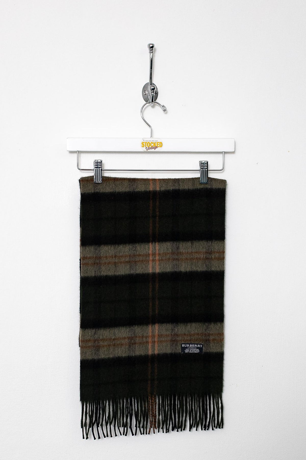 00s Burberry Nova Check Cashmere Scarf