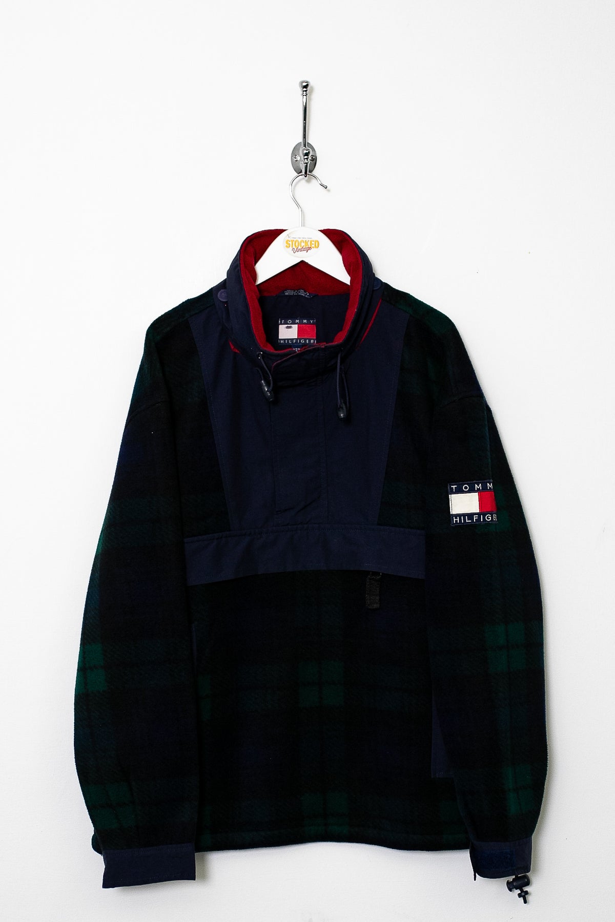 90s Tommy Hilfiger 1/4 Zip Fleece (M)