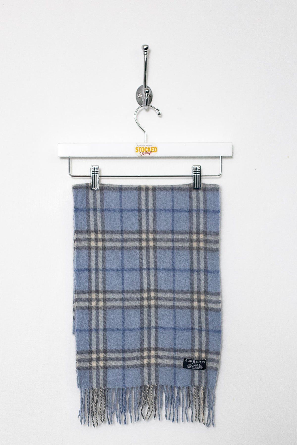 00s Burberry Nova Check Cashmere Scarf
