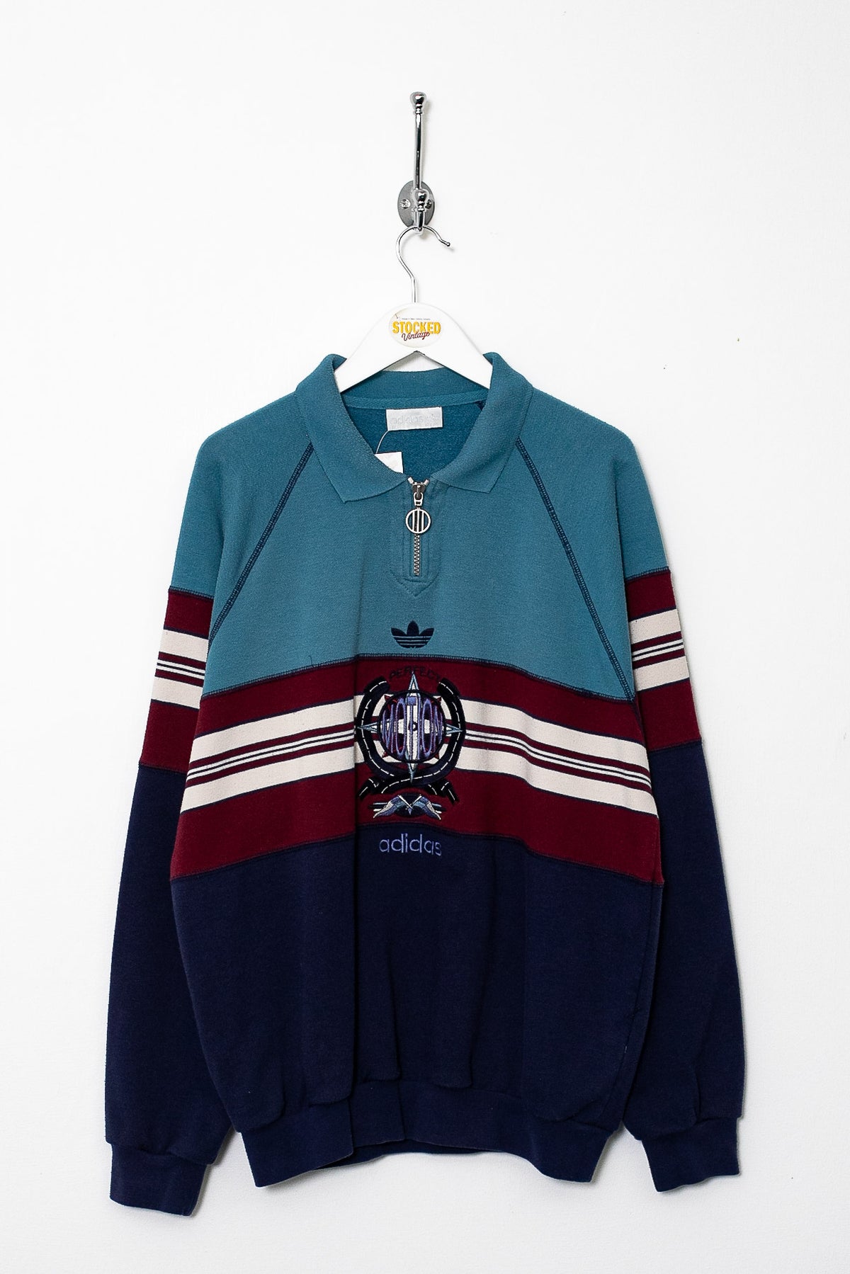 90s Adidas 1/4 Zip Sweatshirt (M)