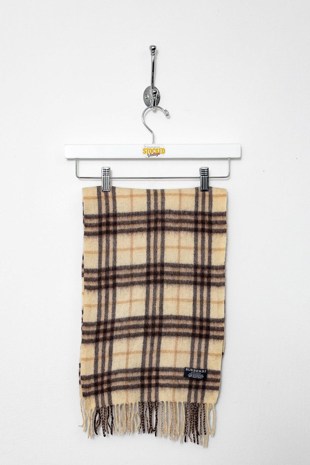 00s Burberry Nova Check Cashmere Scarf