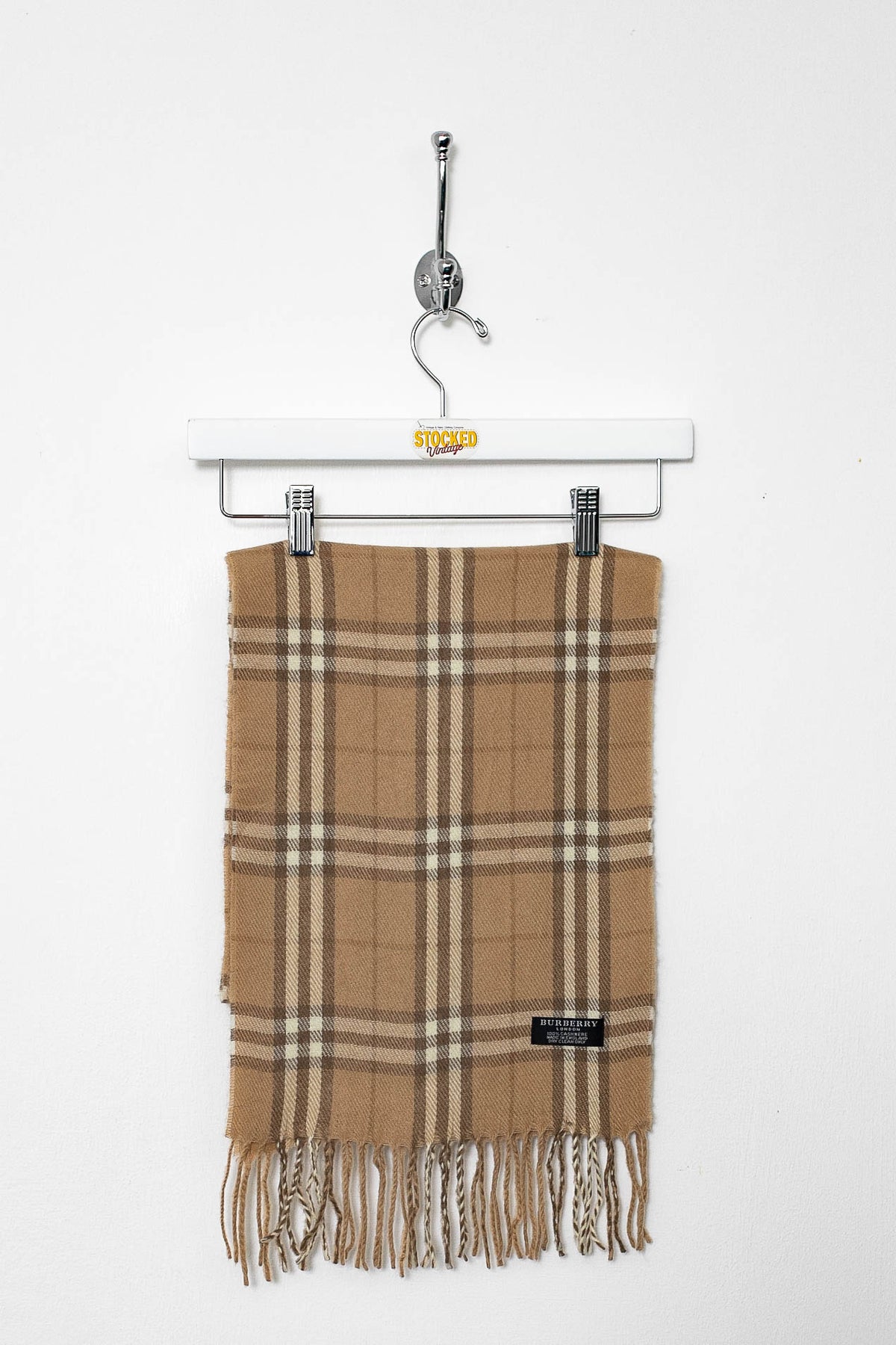 00s Burberry Nova Check Cashmere Scarf
