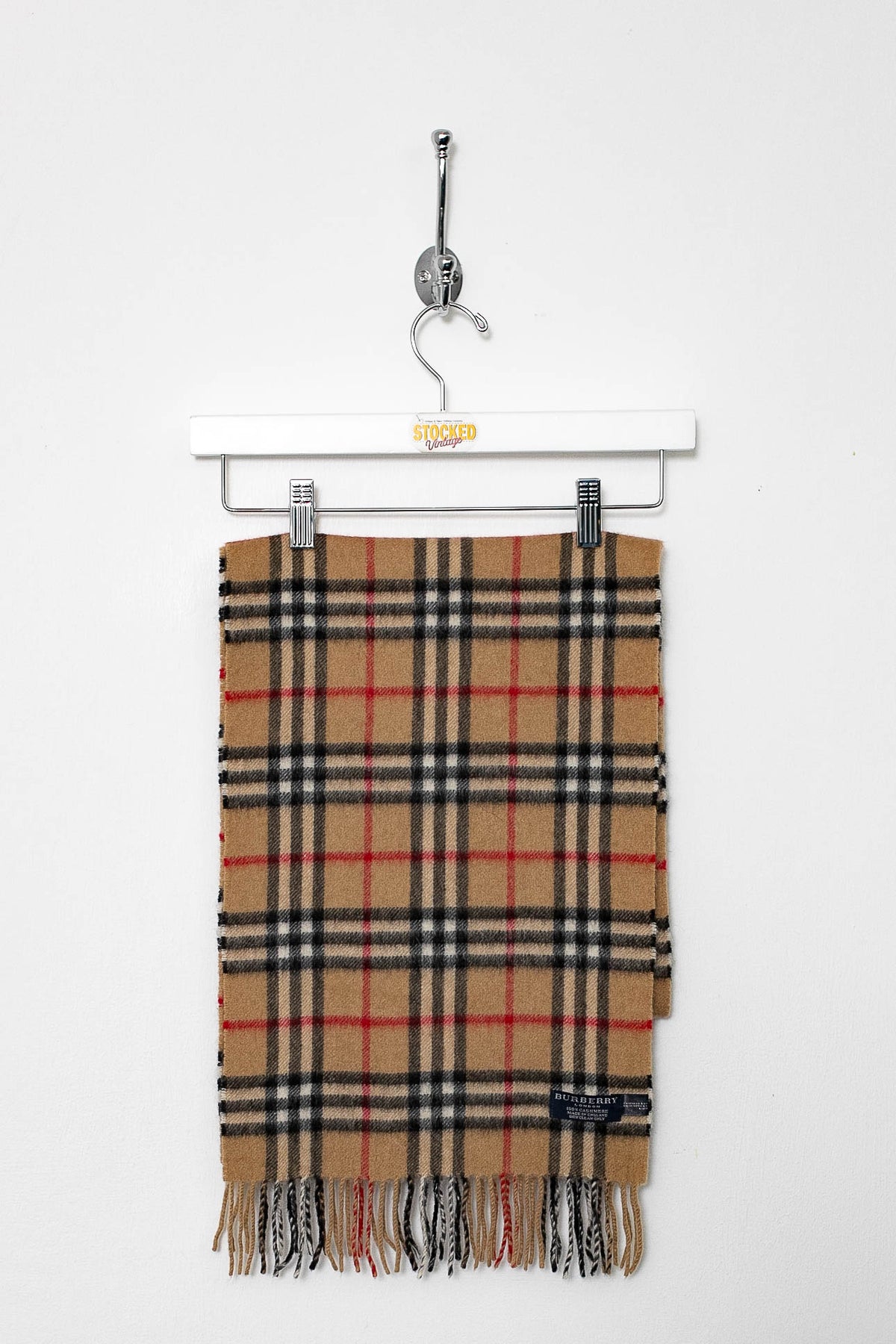 00s Burberry Nova Check Cashmere Scarf