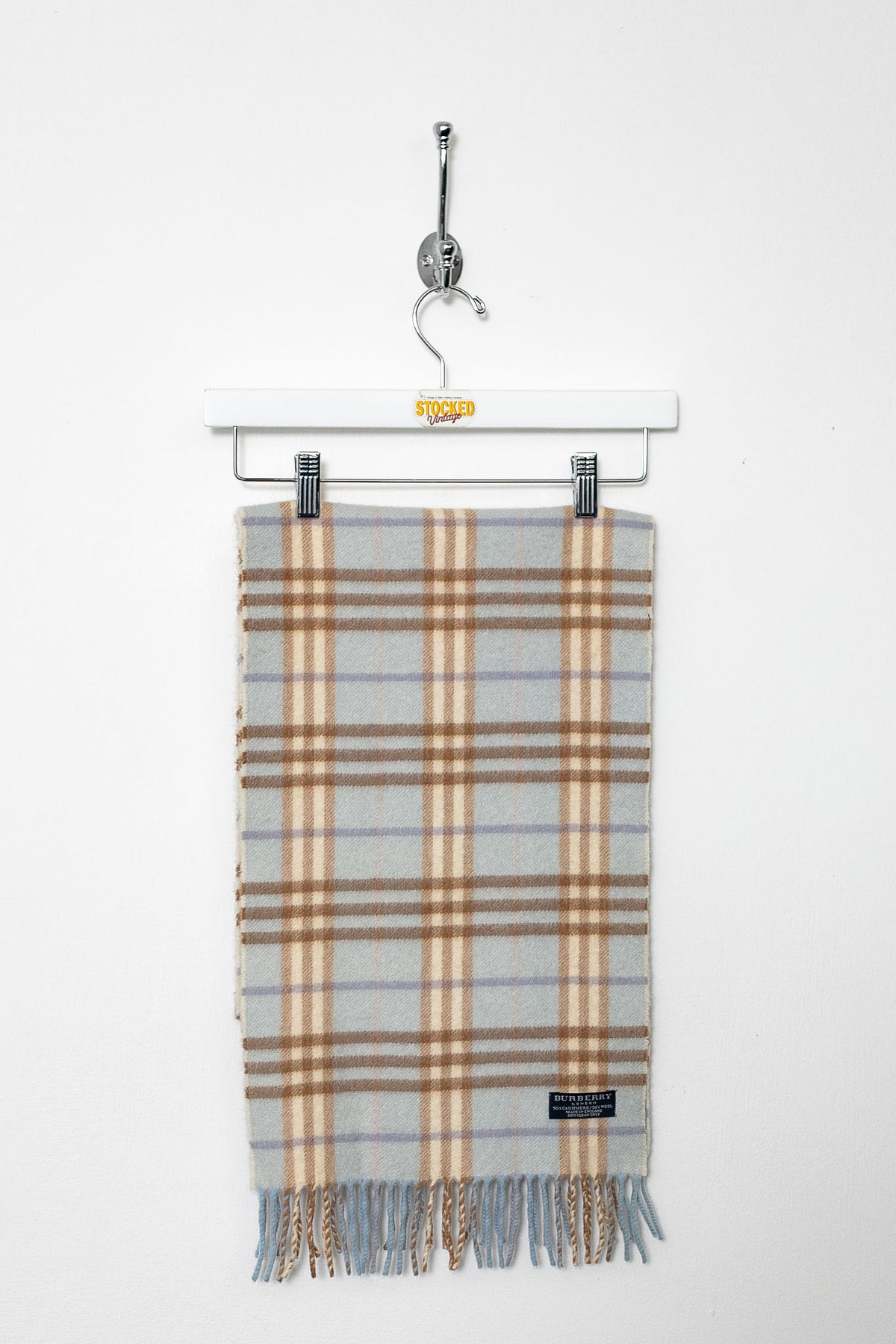 00s Burberry Nova Check Cashmere Scarf – Stocked Vintage