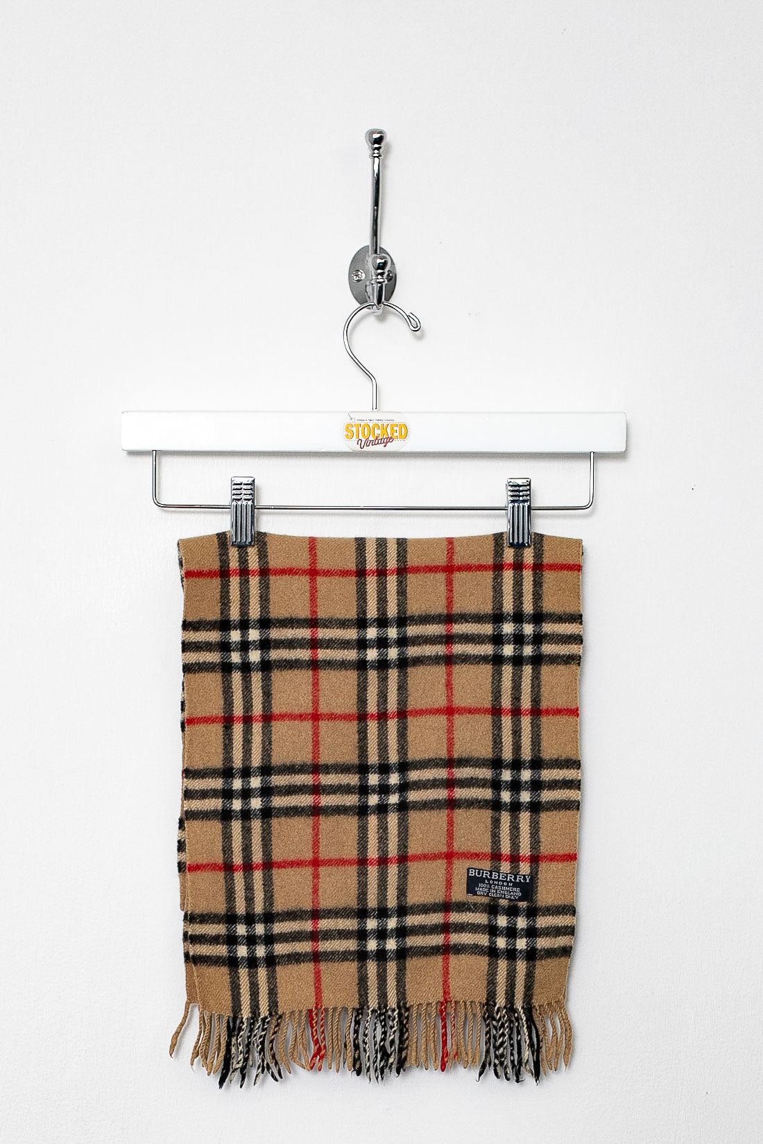 00s Burberry Nova Check Cashmere Scarf