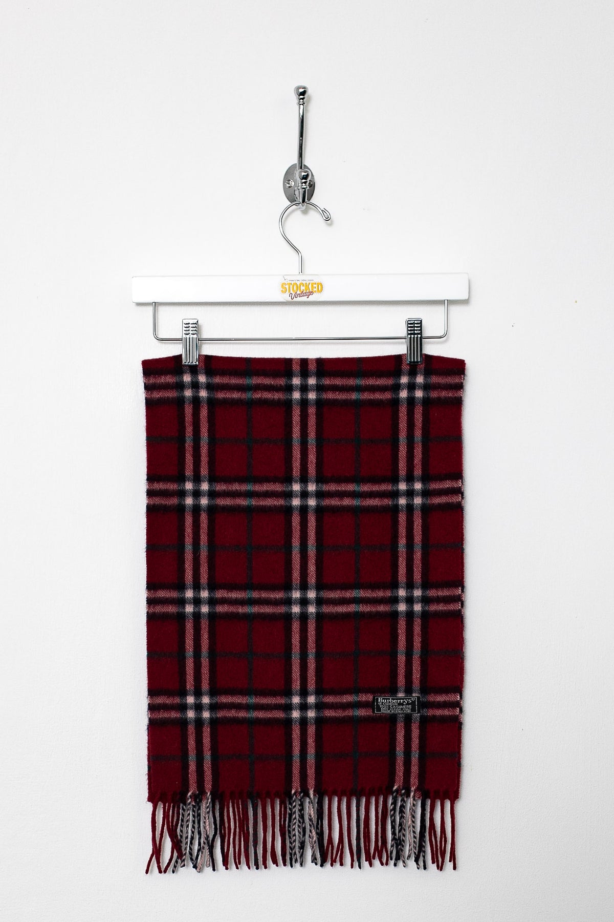 00s Burberry Nova Check Cashmere Scarf