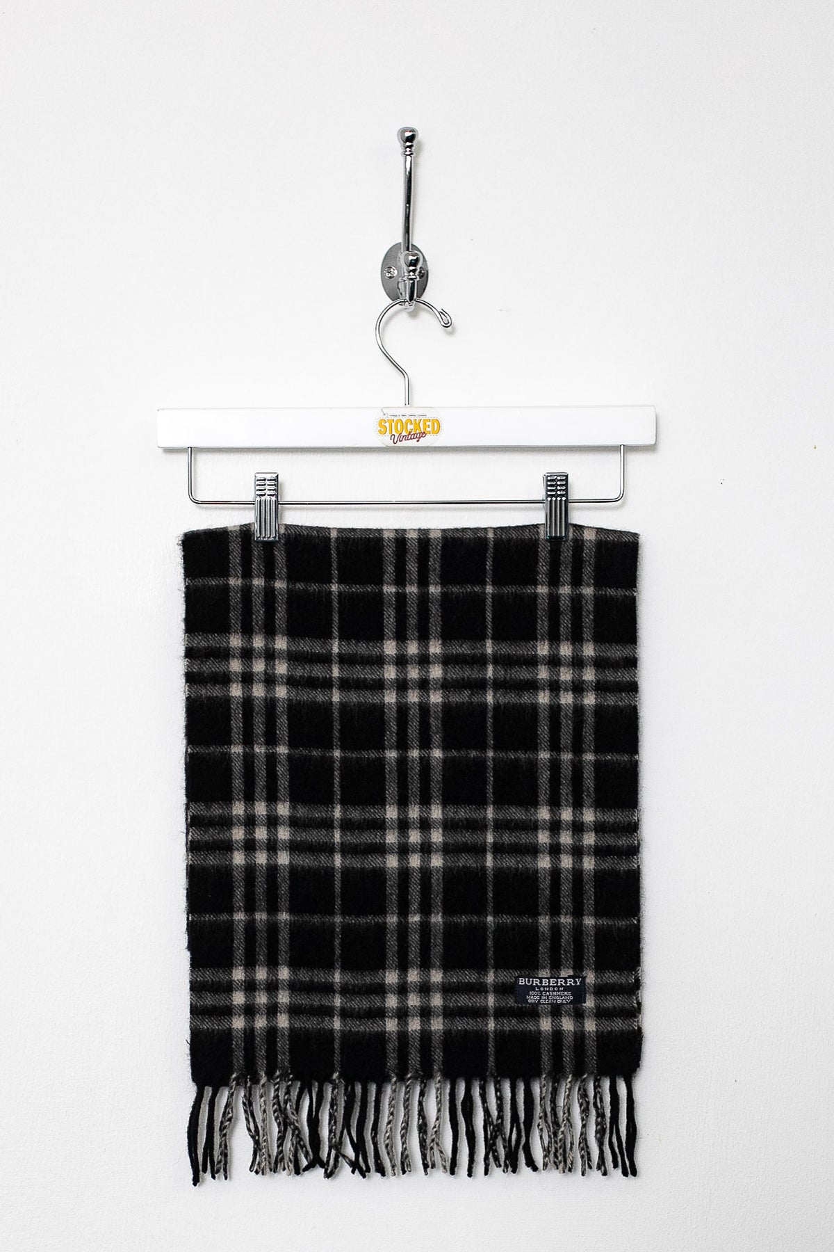 00s Burberry Nova Check Cashmere Scarf
