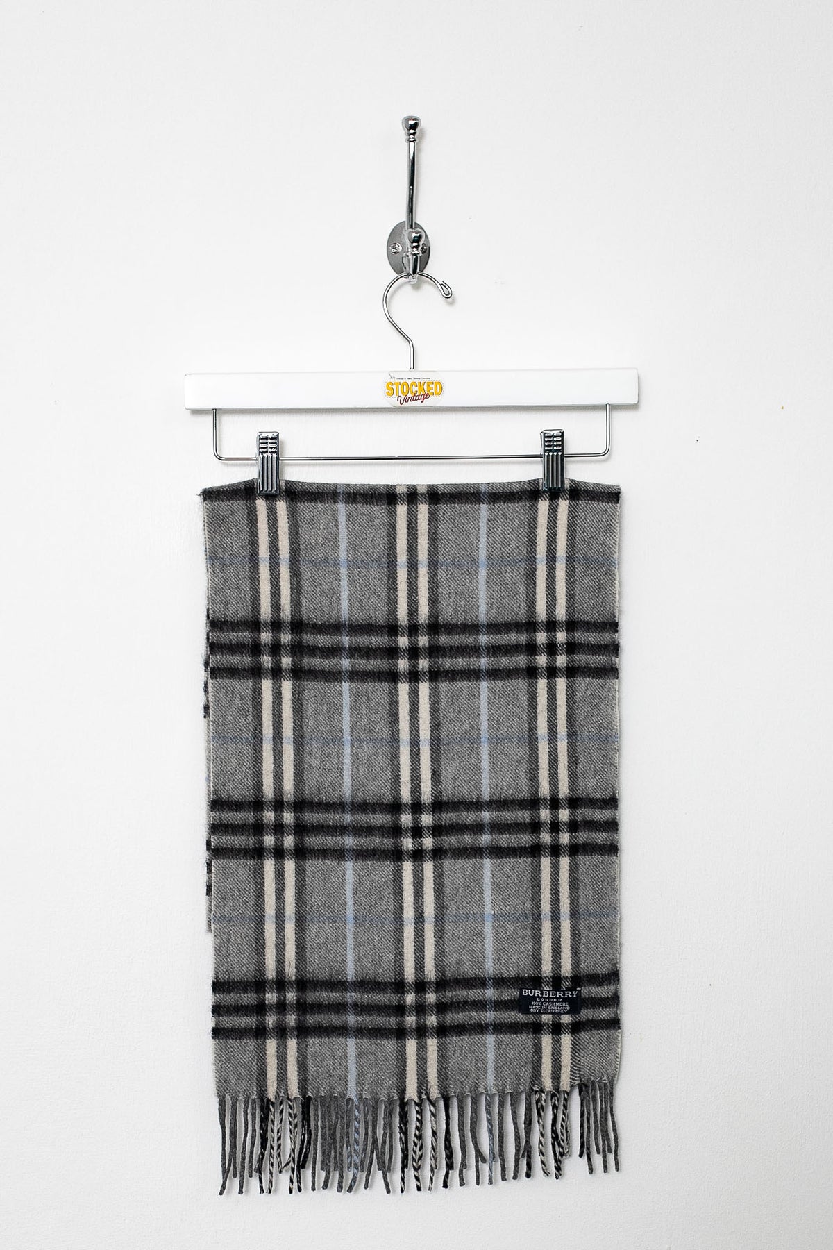00s Burberry Nova Check Cashmere Scarf