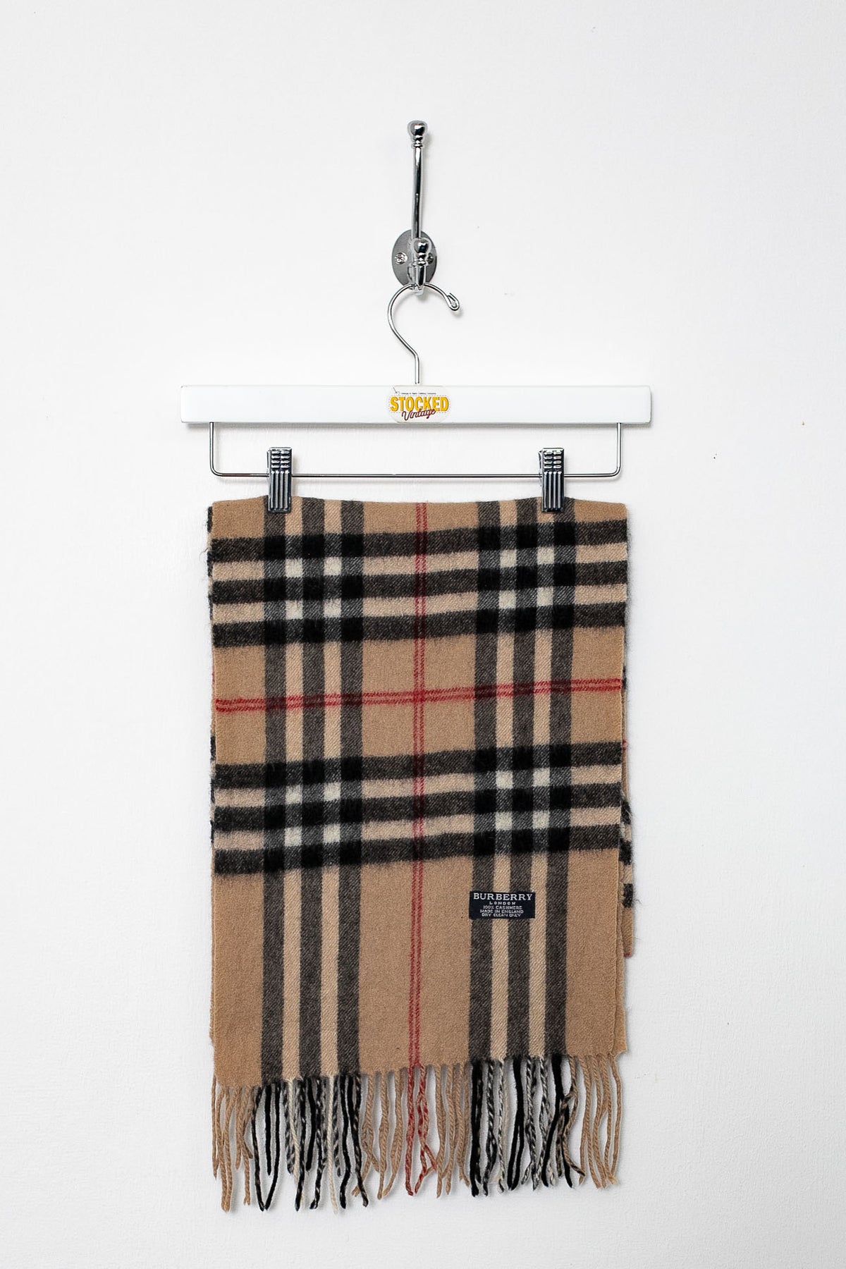 00s Burberry Nova Check Cashmere Scarf