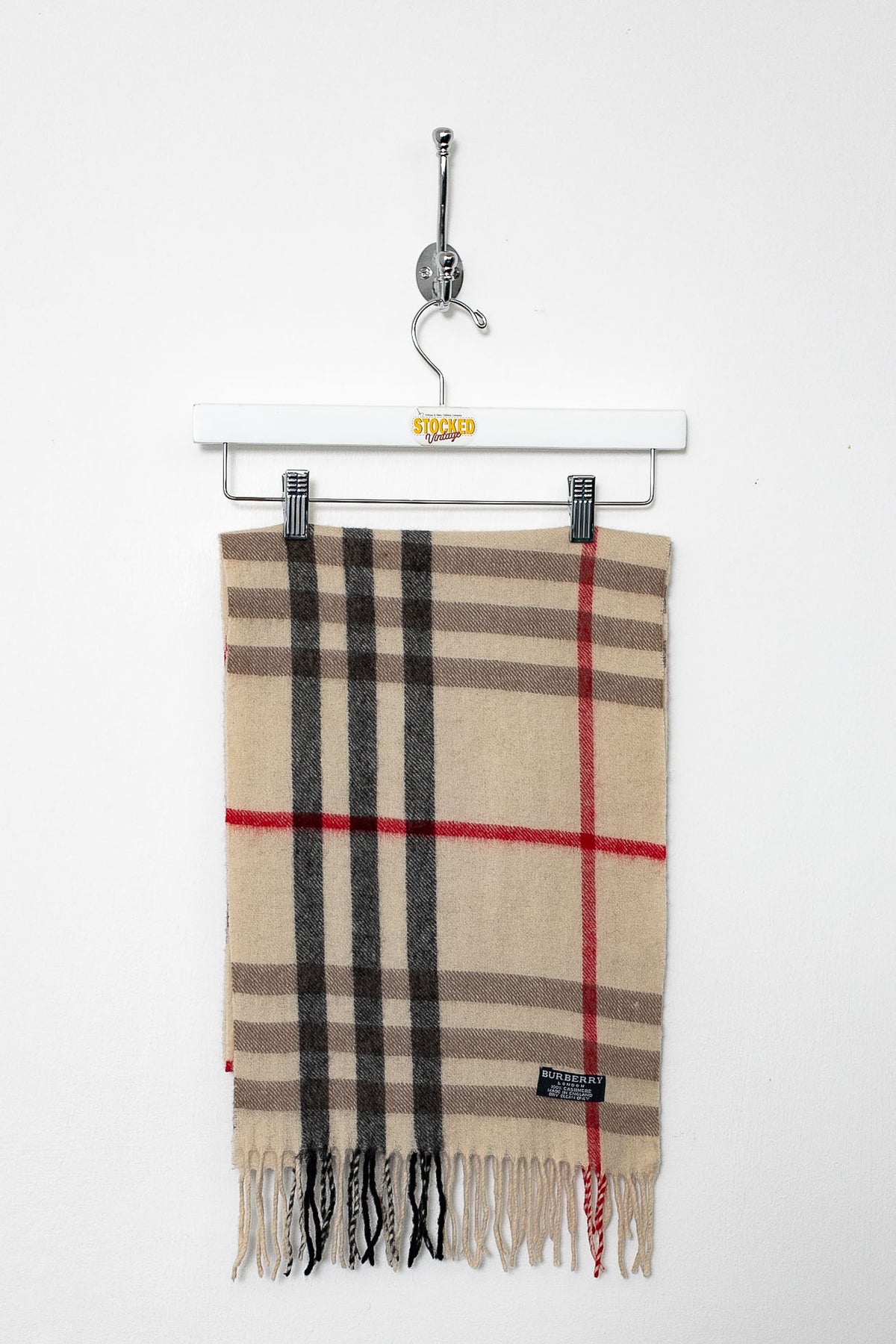 00s Burberry Nova Check Cashmere Scarf