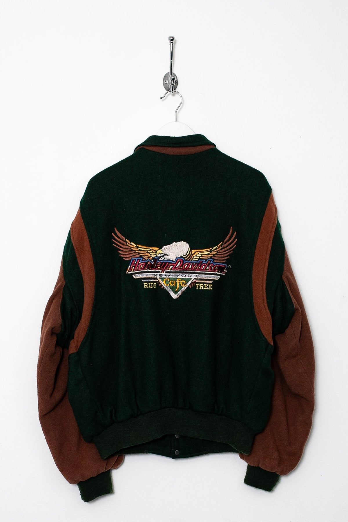 90s Harley Davidson Wool Varsity Jacket (L)