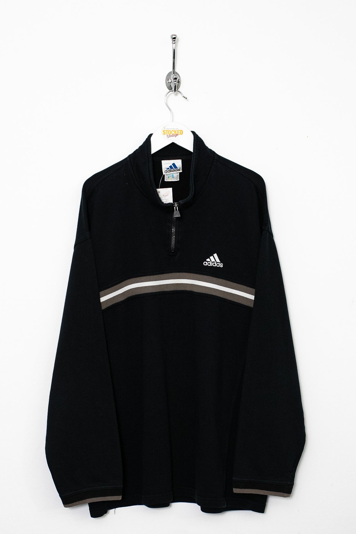 00s Adidas 1/4 Zip Sweatshirt (L)