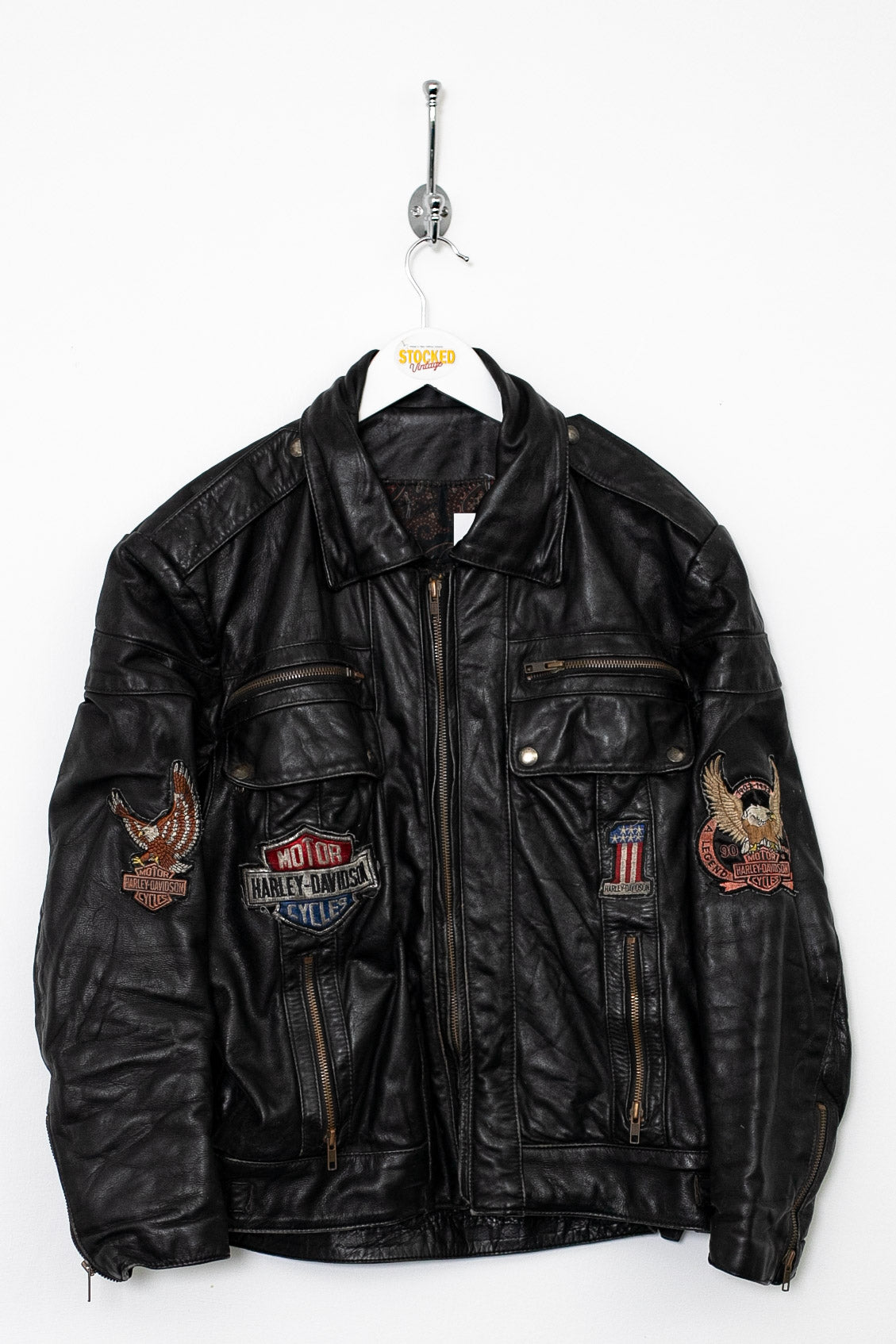 Harley davidson patches for leather outlet jackets