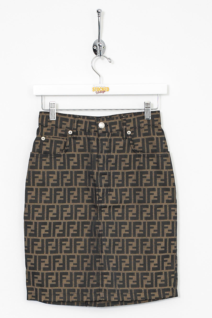 Womens 90s Fendi Monogram Skirt (XS)