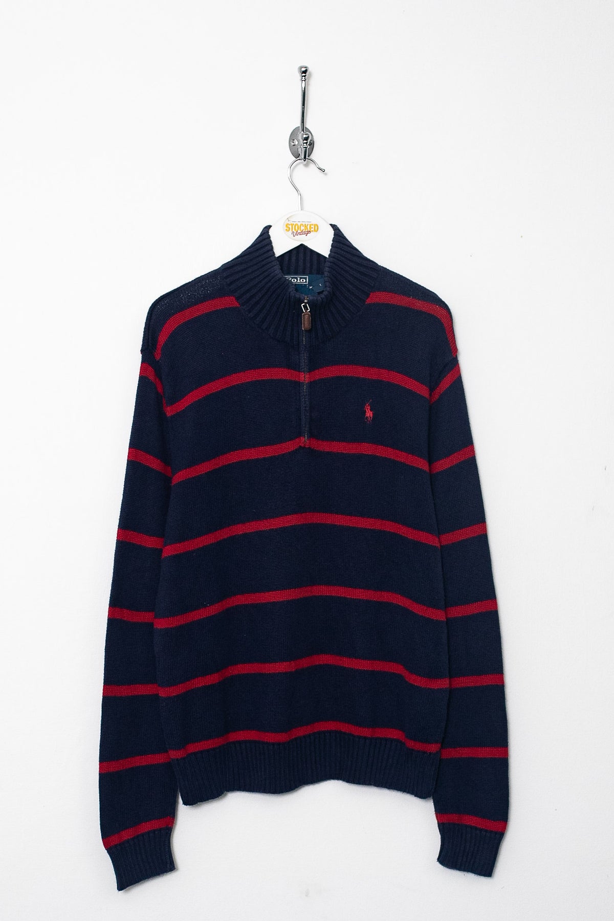 00s Ralph Lauren 1/4 Zip Knit Jumper (M)