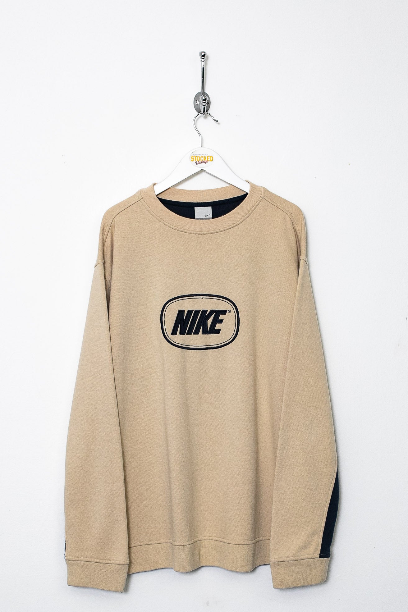 nike beige sweater vintage