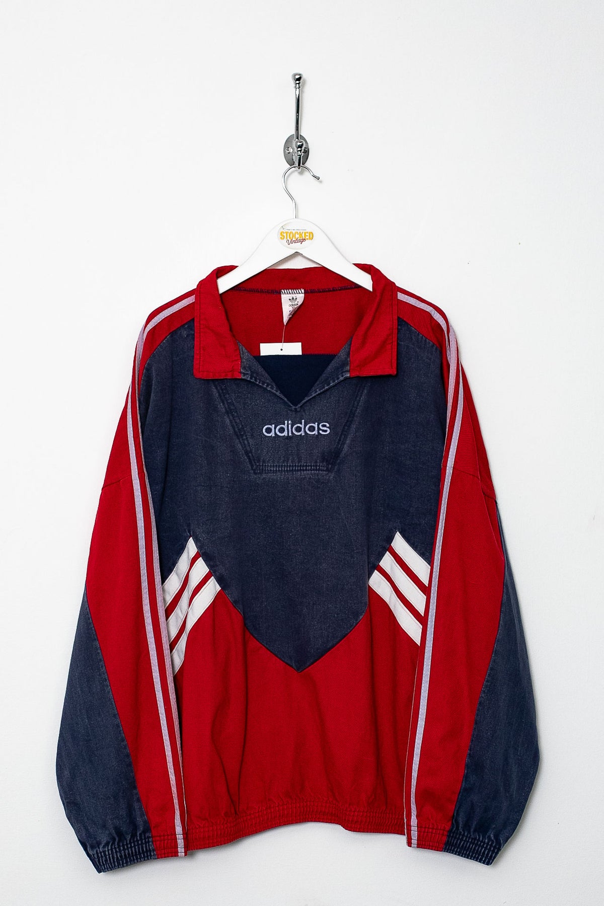 90s Adidas Drill Pullover (XL)