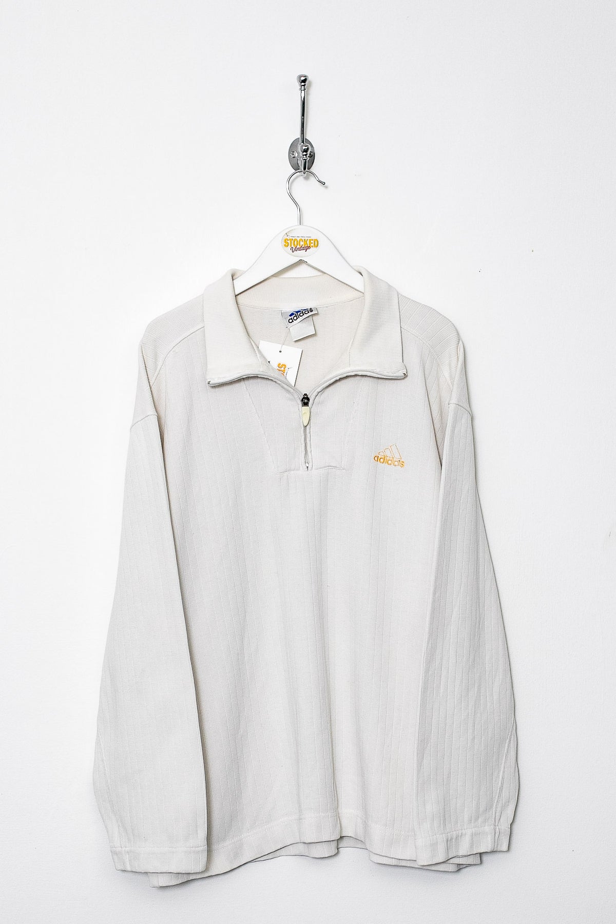 00s Adidas 1/4 Zip Sweatshirt (M)