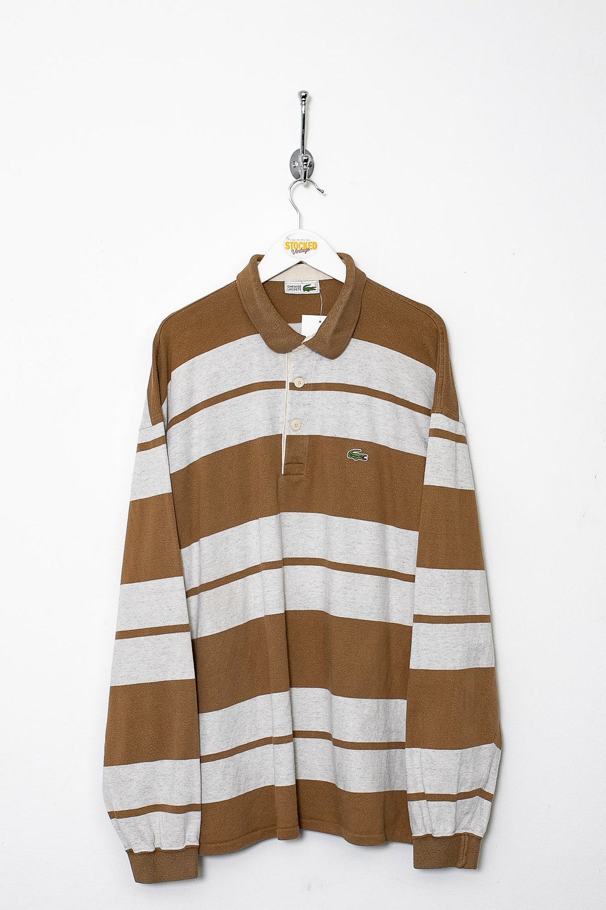 00s Lacoste Long Sleeve Polo Shirt (XL)