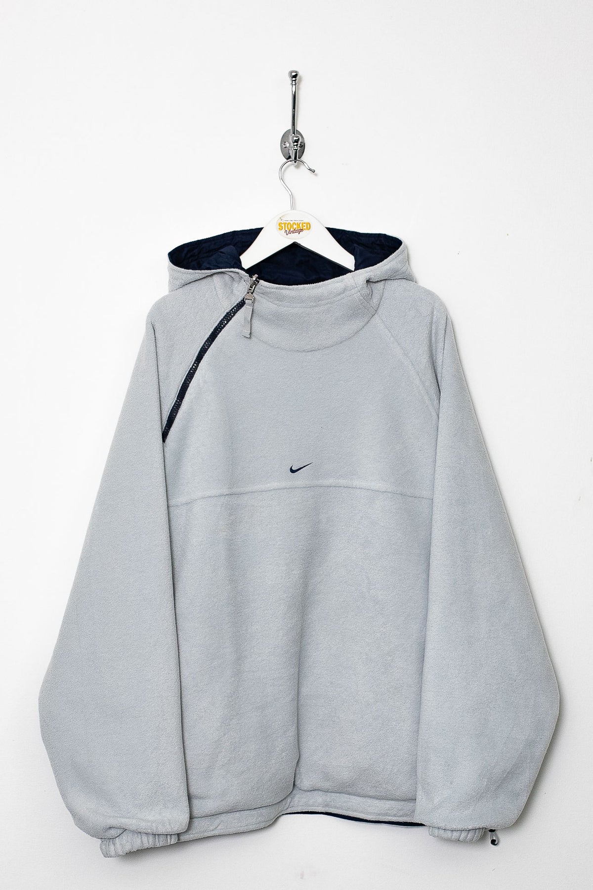 Rare 00s Nike Asymmetric Reversible Fleece Jacket (L)