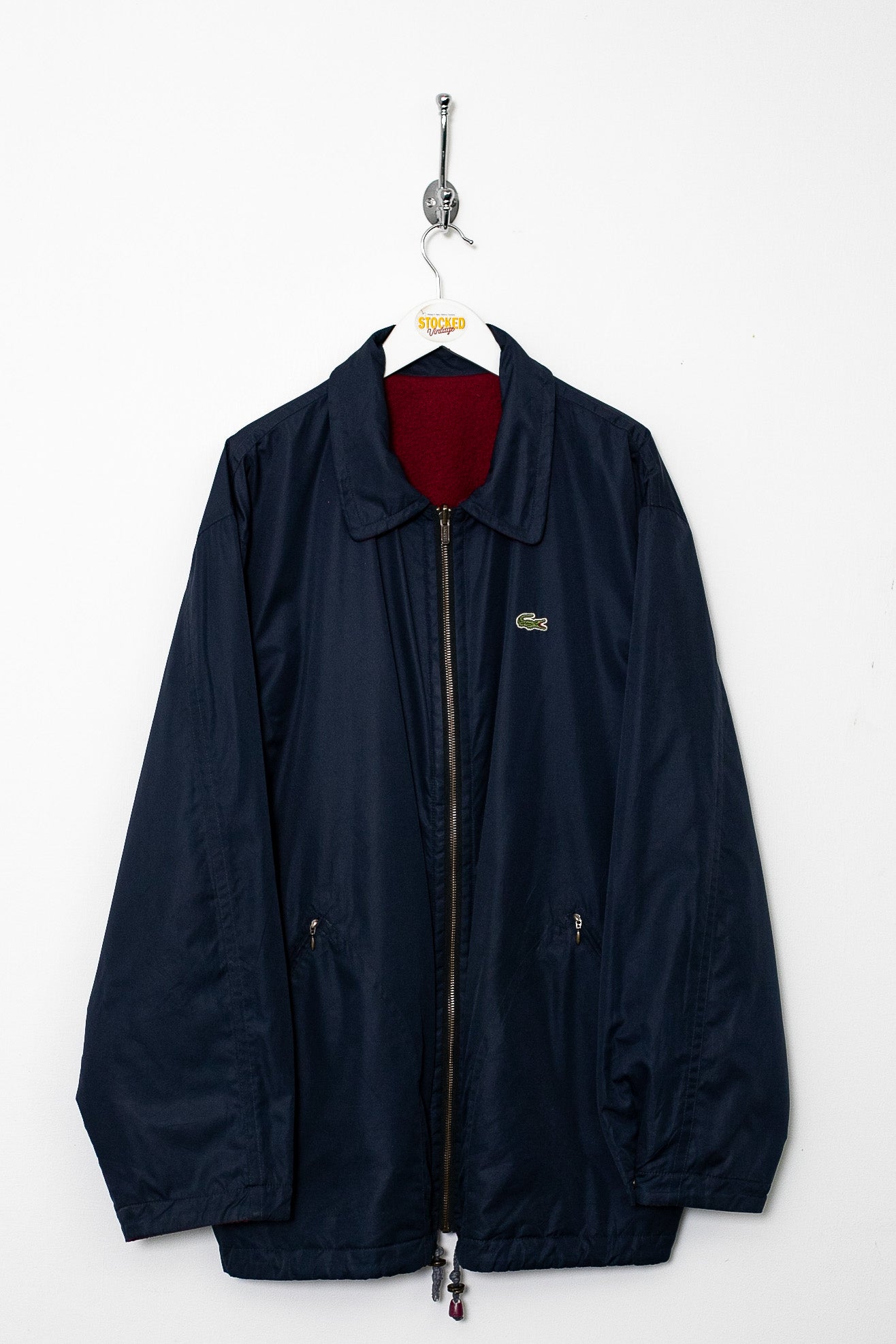 90s Lacoste Reversible Fleece Jacket (XL) – Stocked Vintage