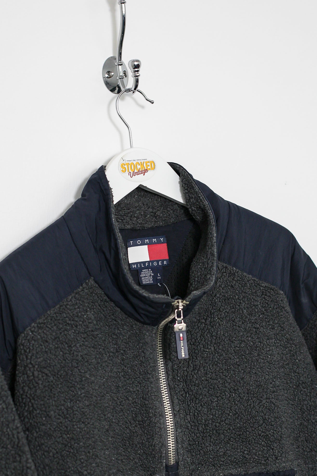 Vintage tommy shop hilfiger fleece jacket