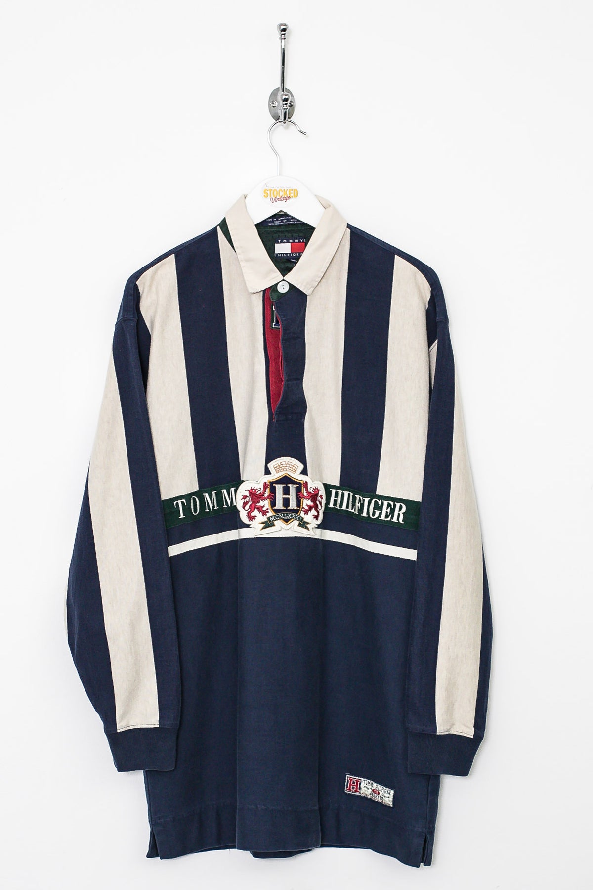 90s Tommy Hilfiger Rugby Shirt (S)