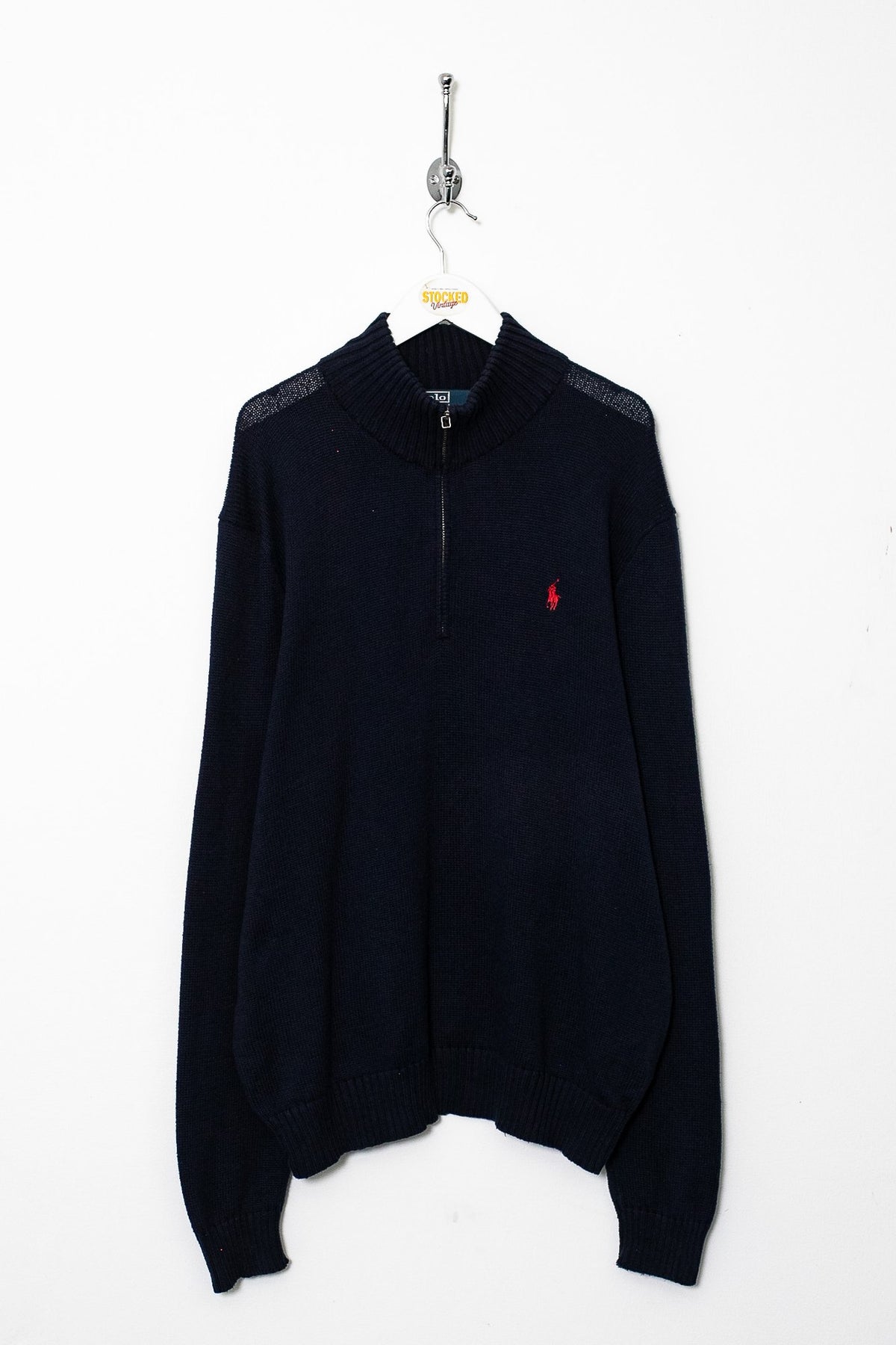 Ralph Lauren Polo 1/4 Zip Knit Jumper (L)