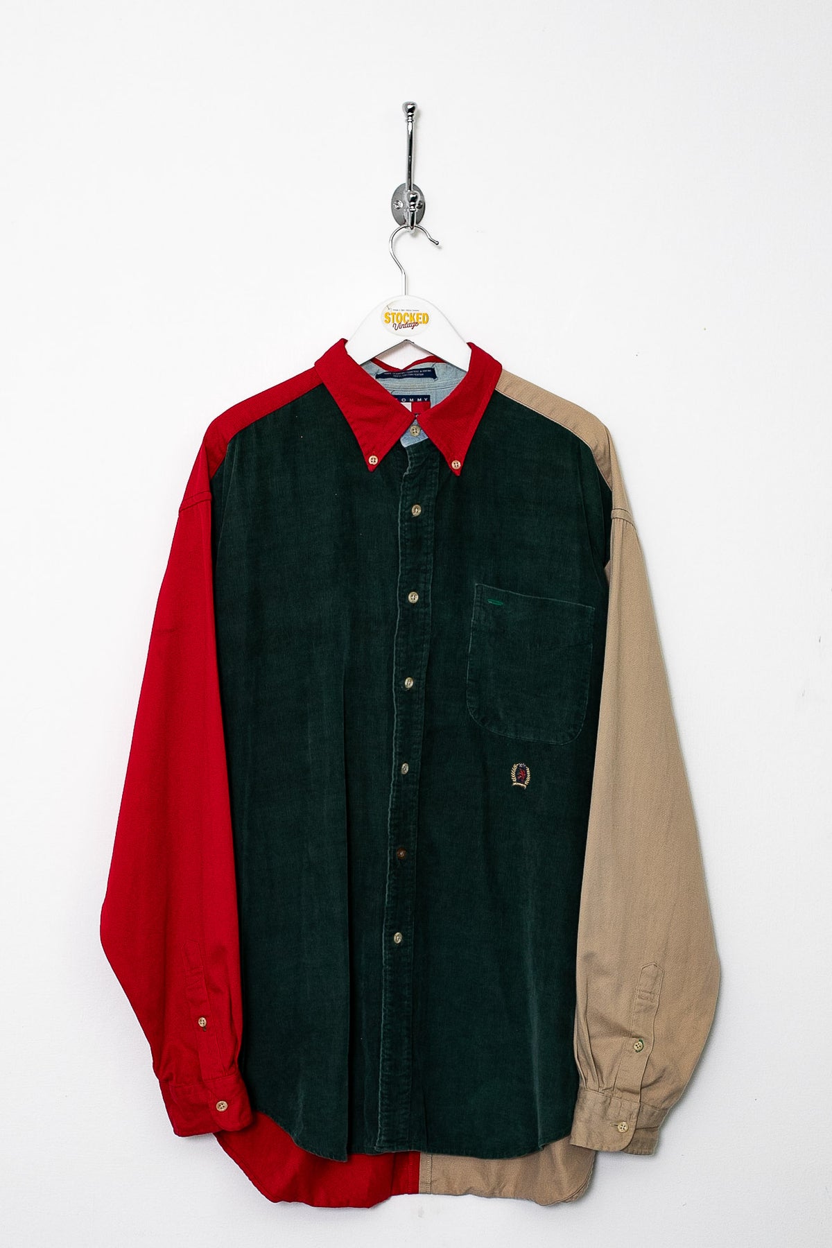 90s Tommy Hilfiger Corduroy Shirt (L)