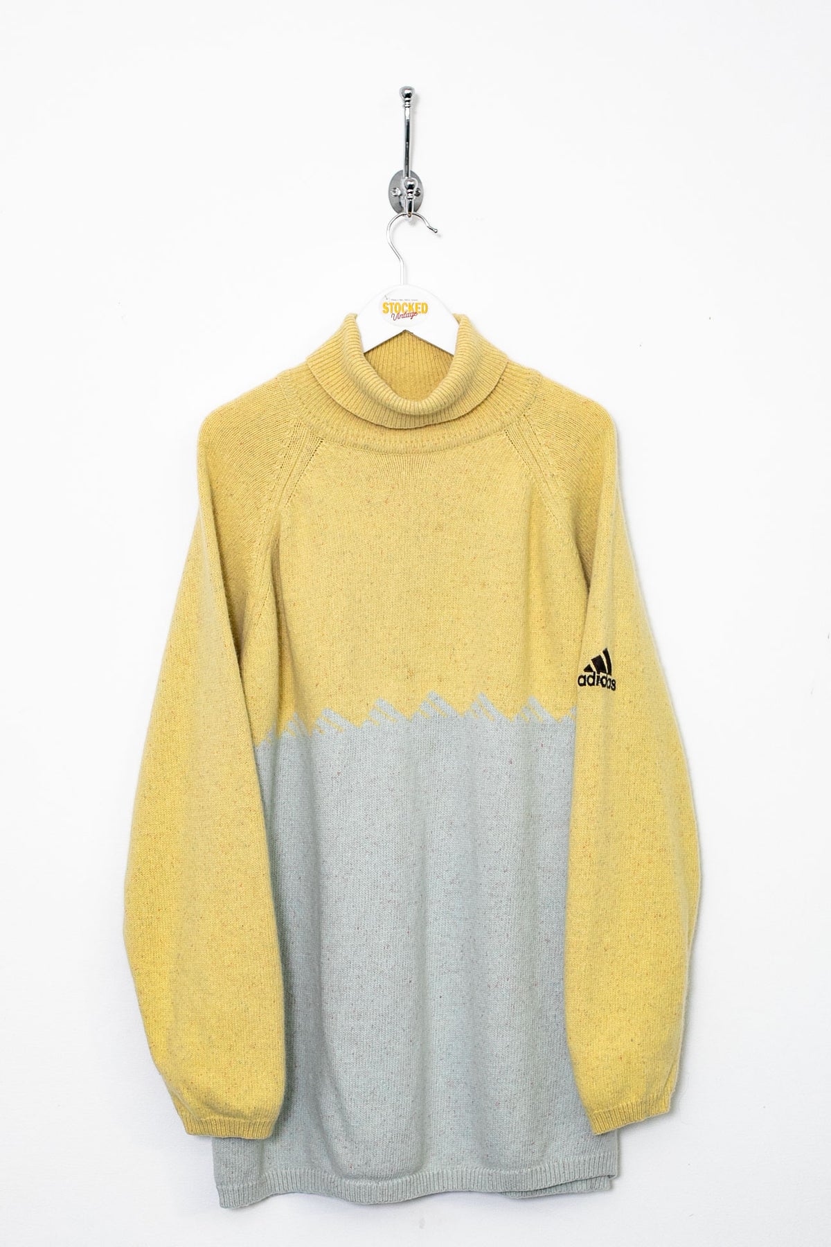 00s Adidas Turtle Neck Knit Jumper (L)