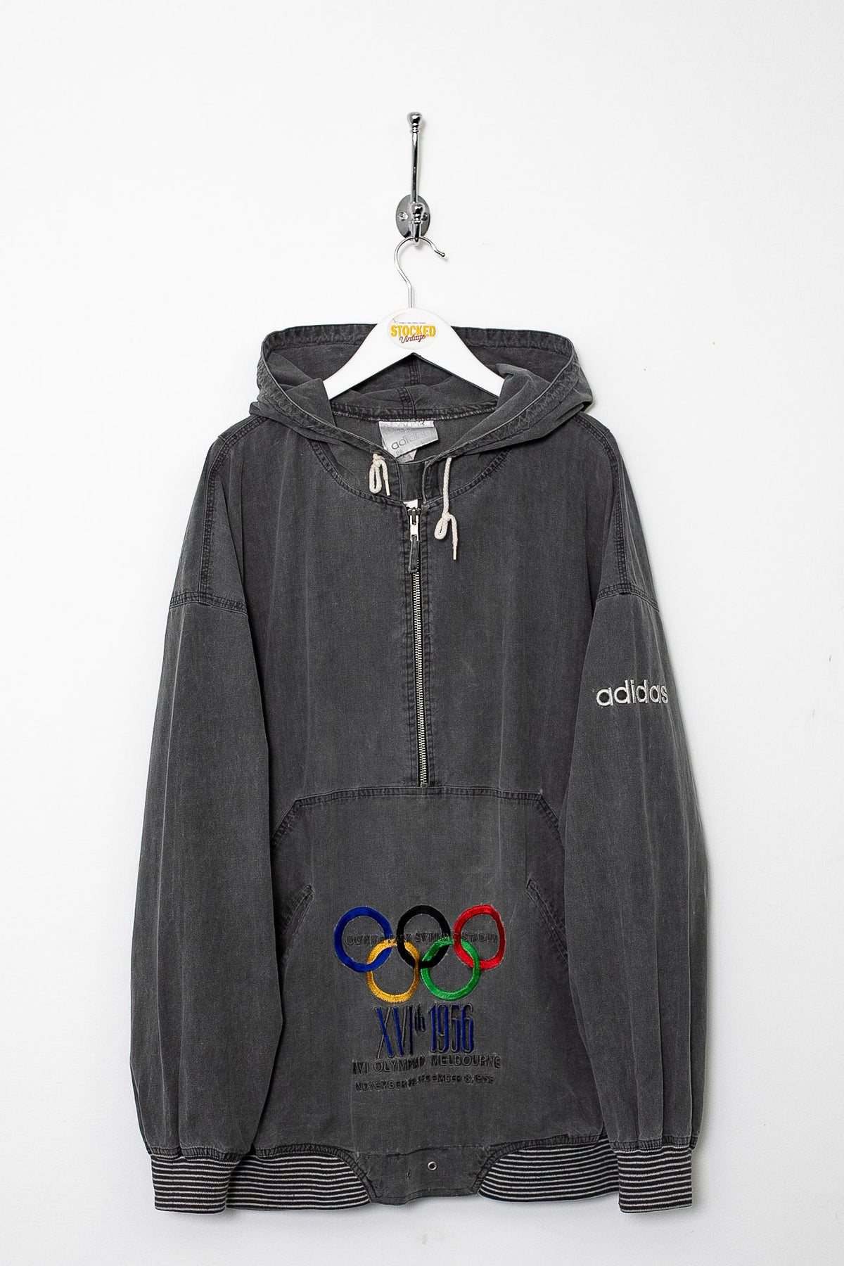 Rare 90s Adidas Olympics 1/4 Zip Pullover (XL)
