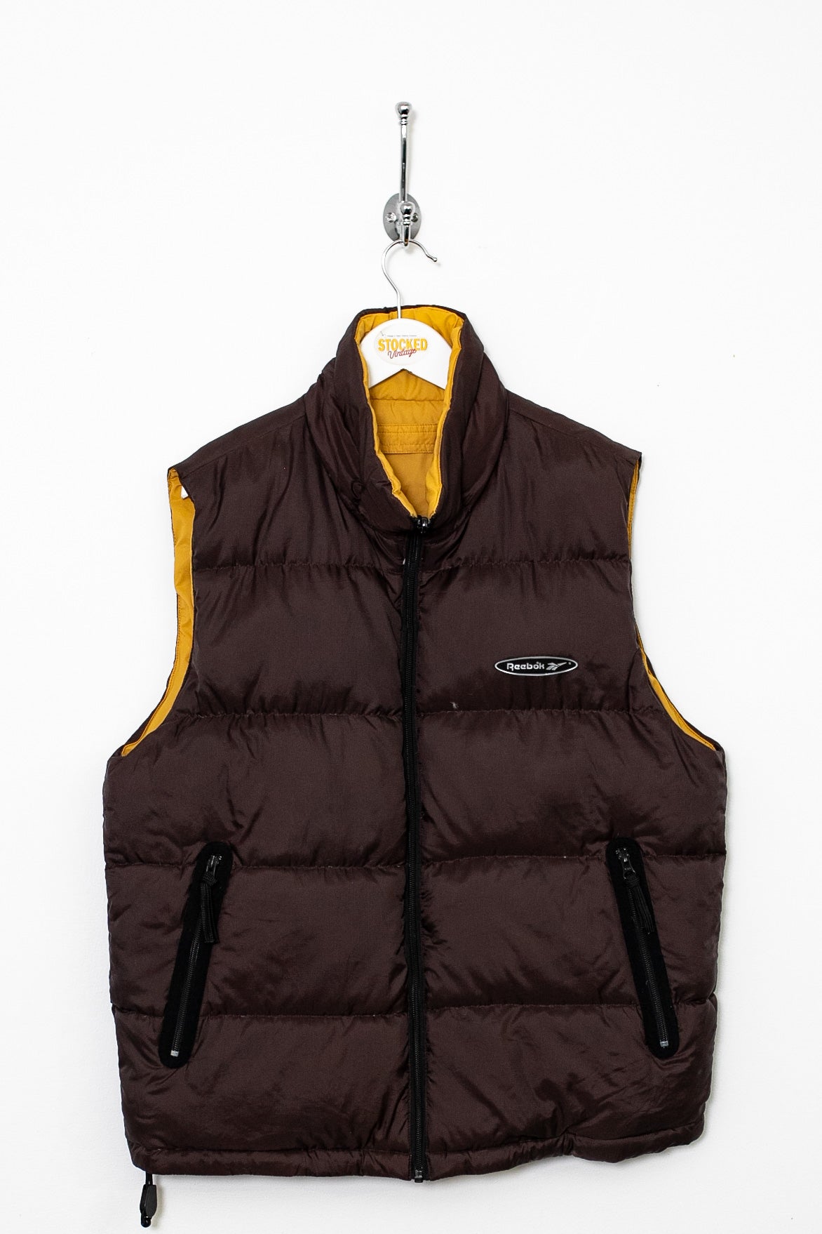 00s Reebok Reversible Gilet Puffer Jacket (M)