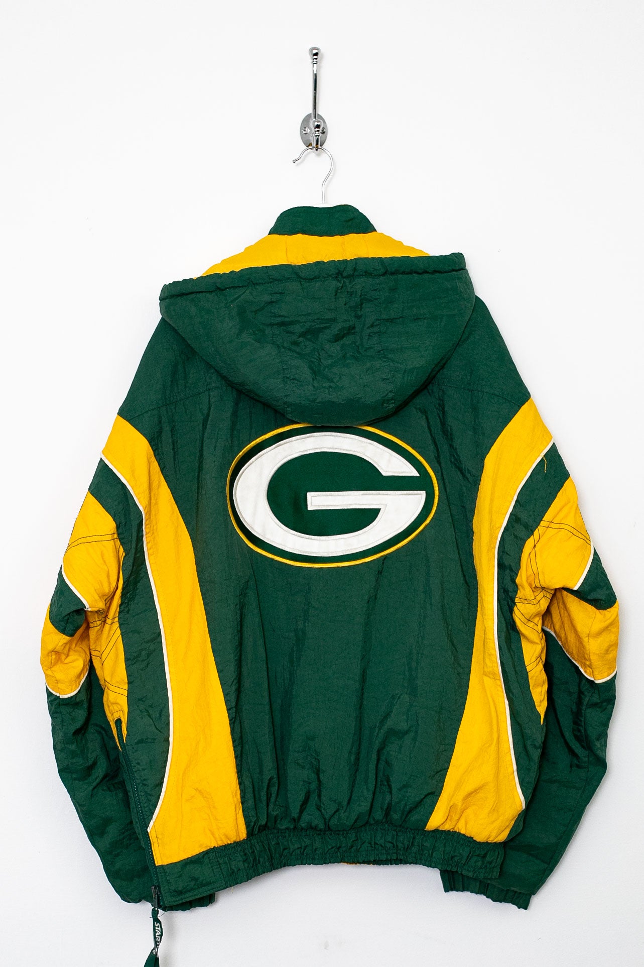 90s Starter NFL Green Bay Packers 1/4 Zip Padded Jacket (L)