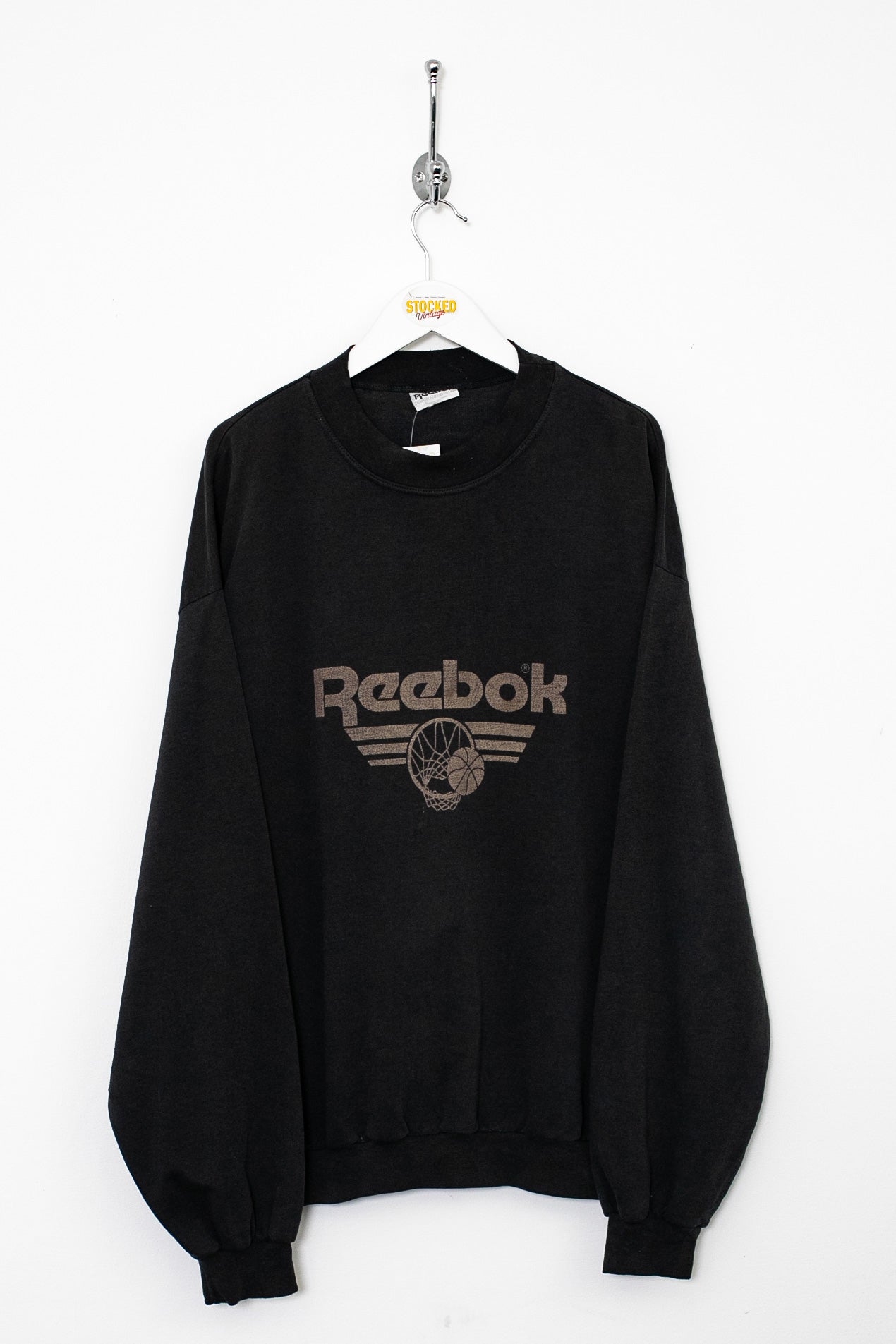 Reebok vintage sweatshirt mens on sale black