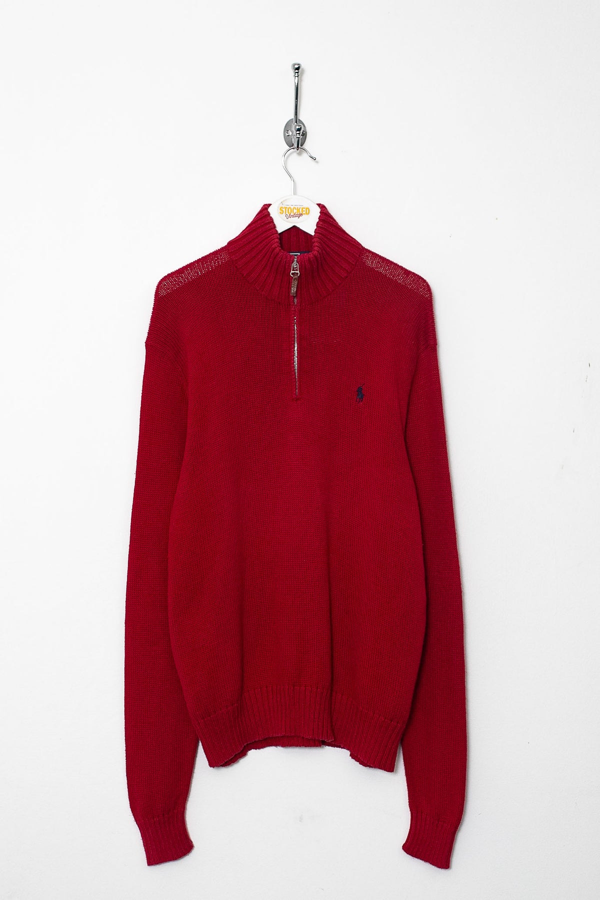 00s Ralph Lauren 1/4 Zip Knit jumper (M)