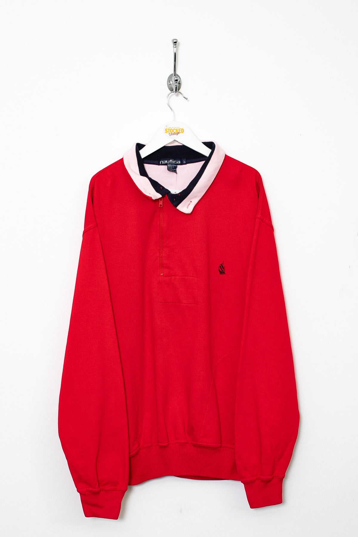 00s Nautica 1/4 Zip Sweatshirt (L)